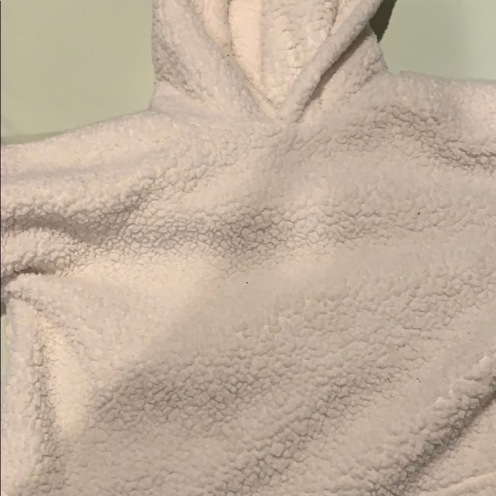 Furry cropped hoodie